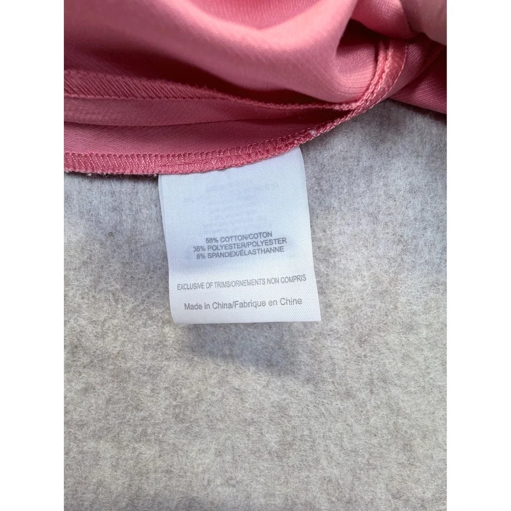 Tory Burch‎ Callie Cropped Ankle Pants Women 2 Coral Side Zip Logo Hardware Slim